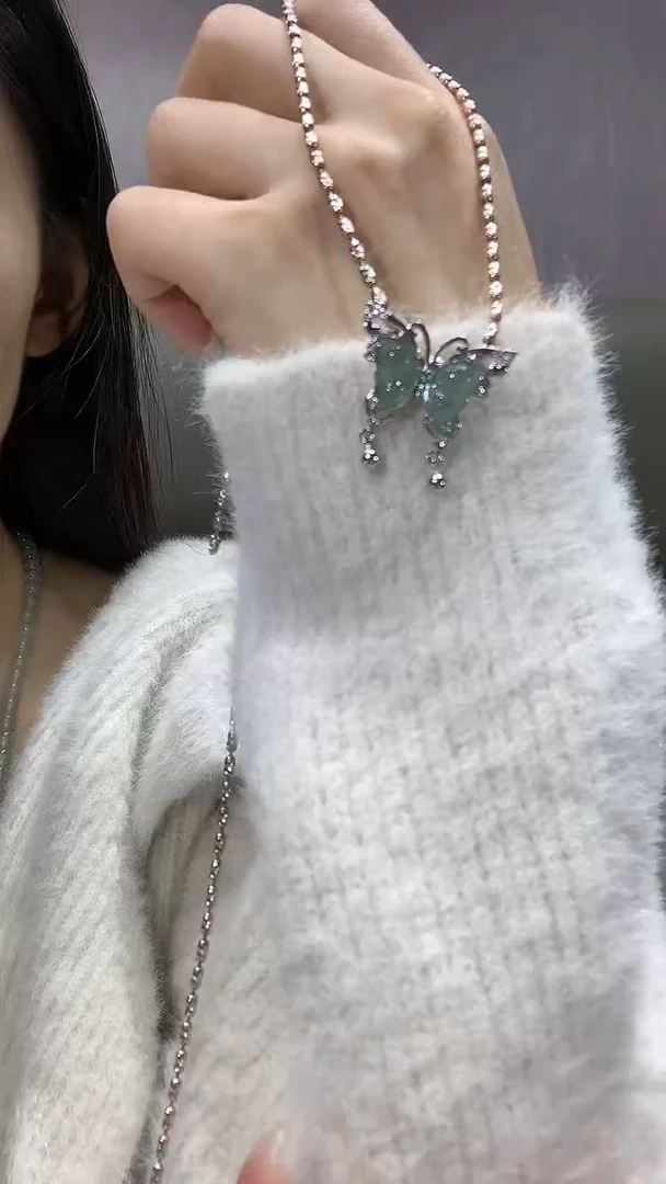 【闪购商品】翡翠颈饰银S925镶嵌4多人多样性随机发货1件
