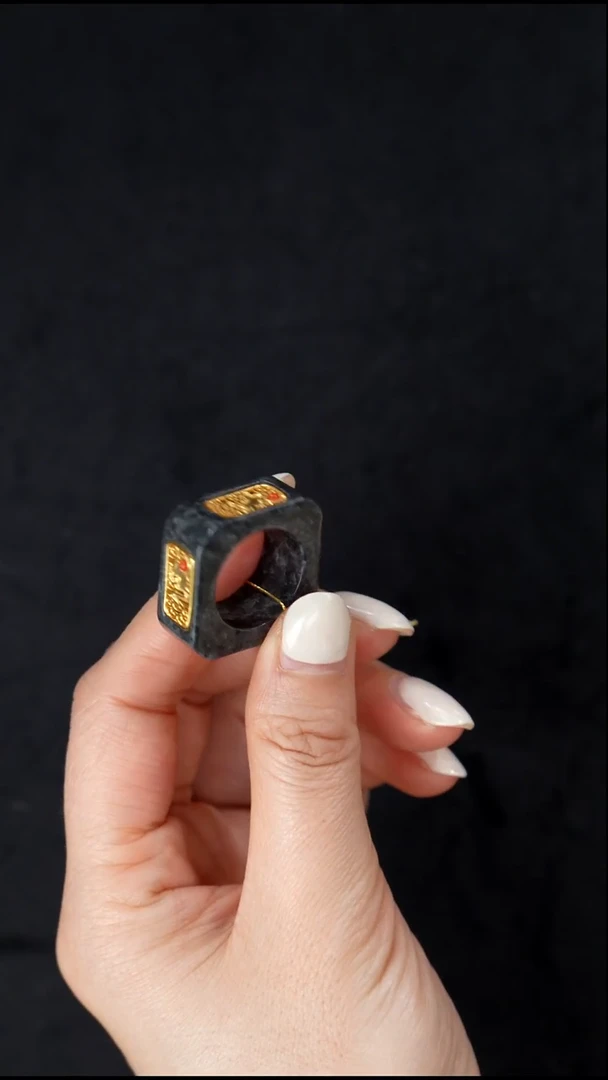 未镶嵌戒指翡翠戒指6  16圈口