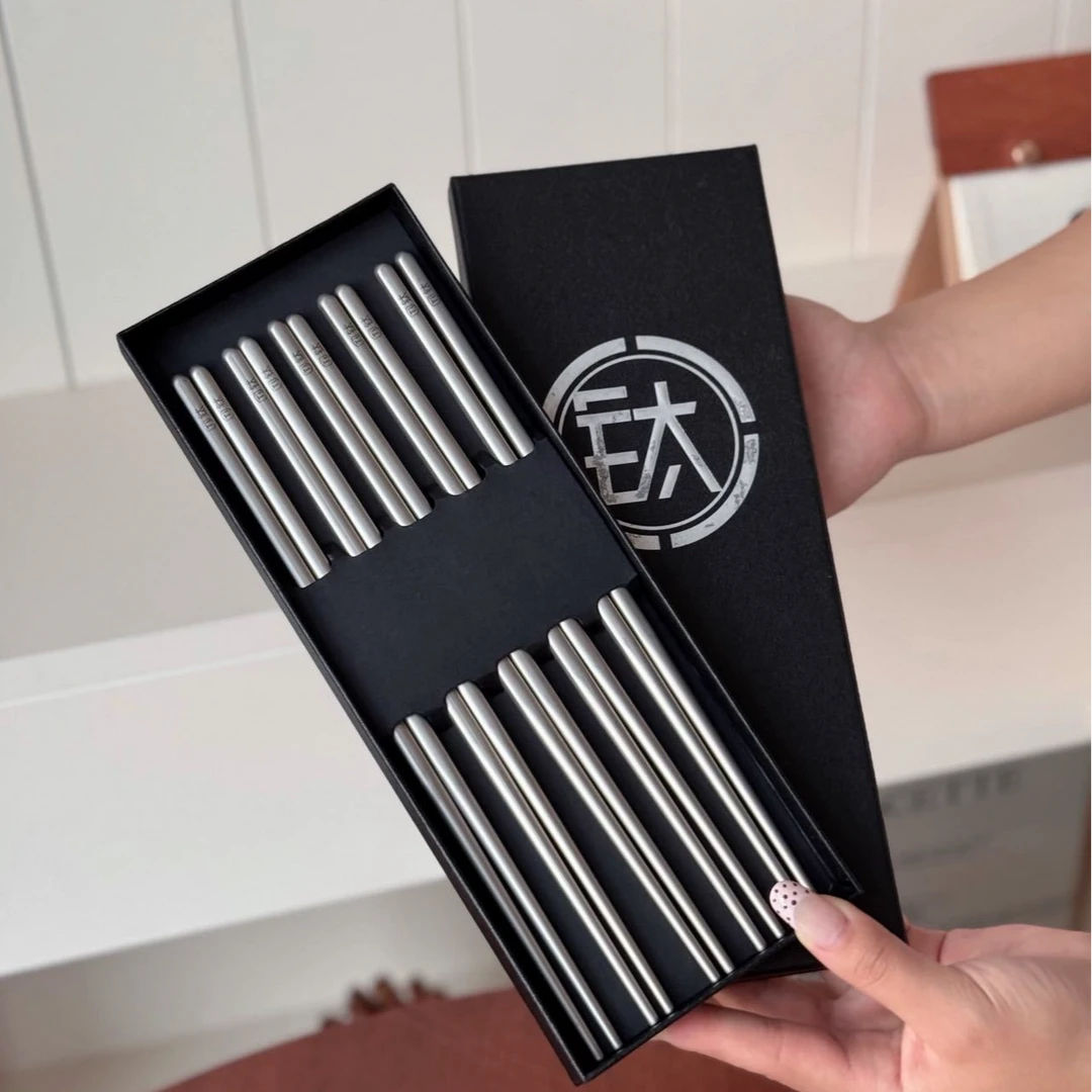 纯钛筷子礼盒套装