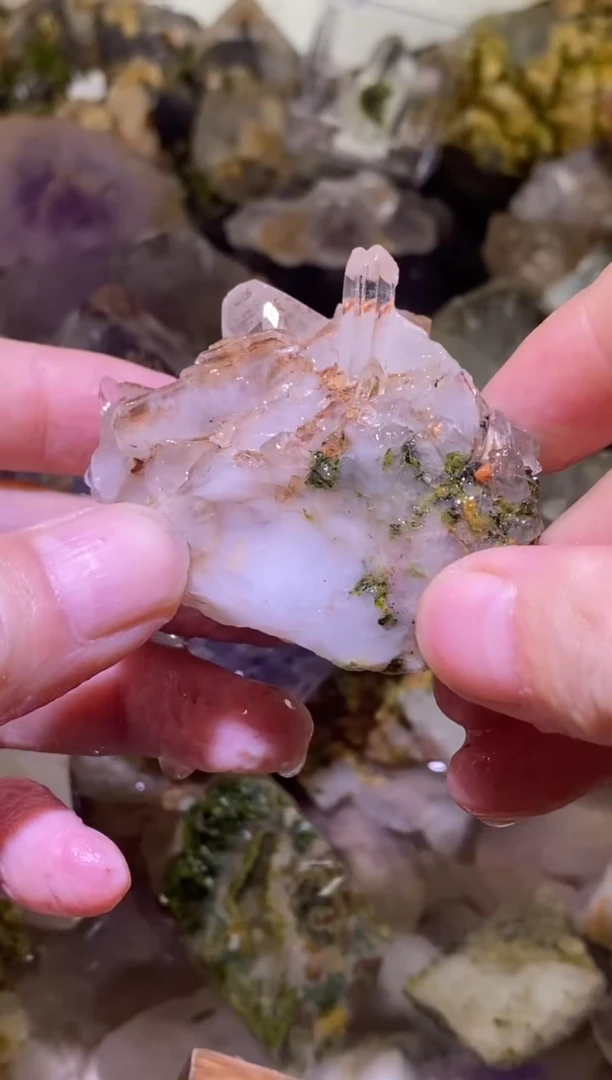 未镶嵌珠宝半成品水晶45号73g四川美姑超七花园水晶