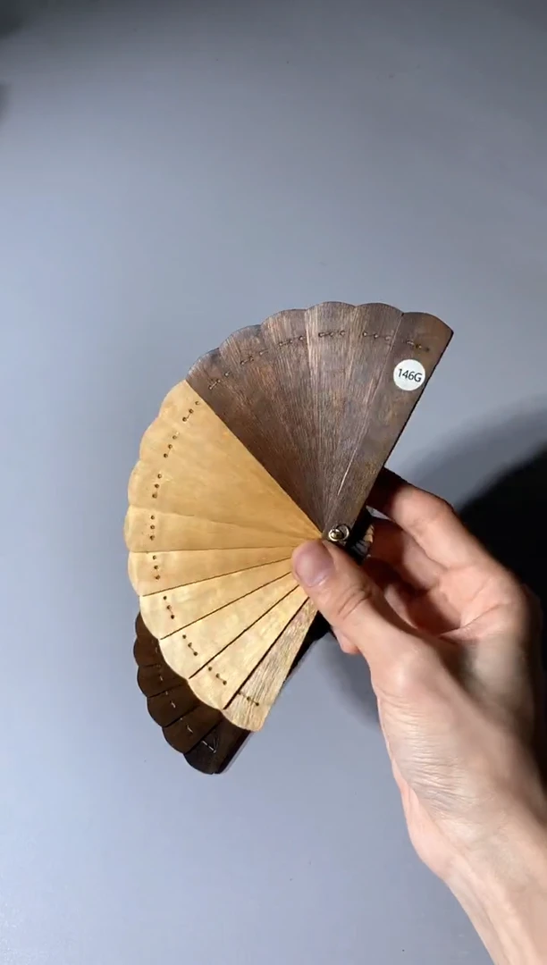 香榧木146号10cm金丝楠木小叶桢楠掌中扇
