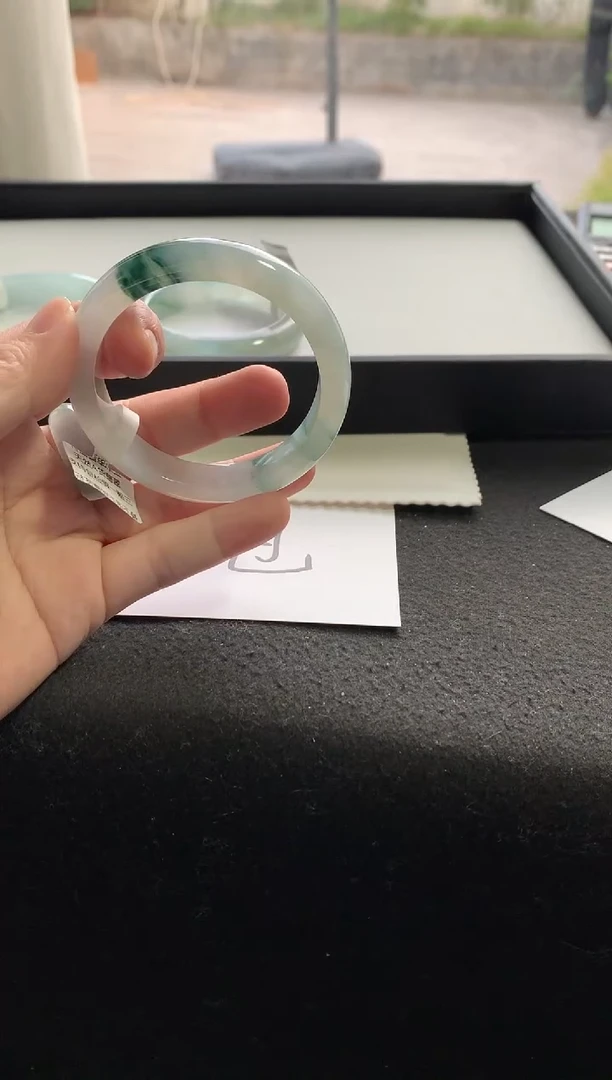 未镶嵌手镯翡翠54.3正圈Y2956买断