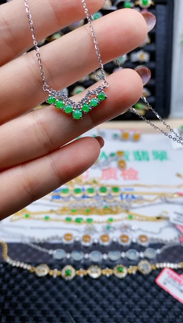 银S925镶嵌戒指翡翠339