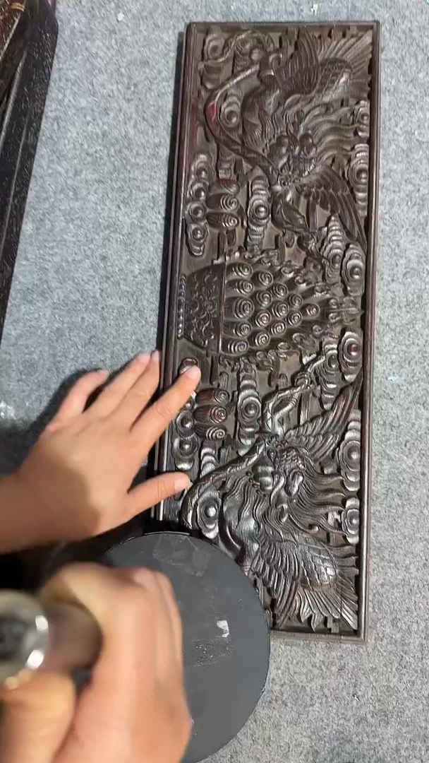 檀香紫檀（小叶紫檀）紫檀拆件雕刻板以直播间实物为准微瑕老物件