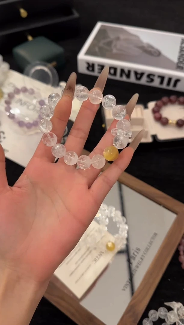 未镶嵌手链水晶白阿赛x2693