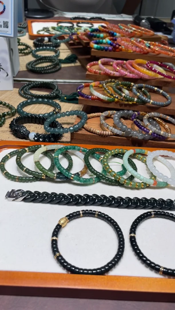 天然辰砂木**?7mm直切朱砂手串