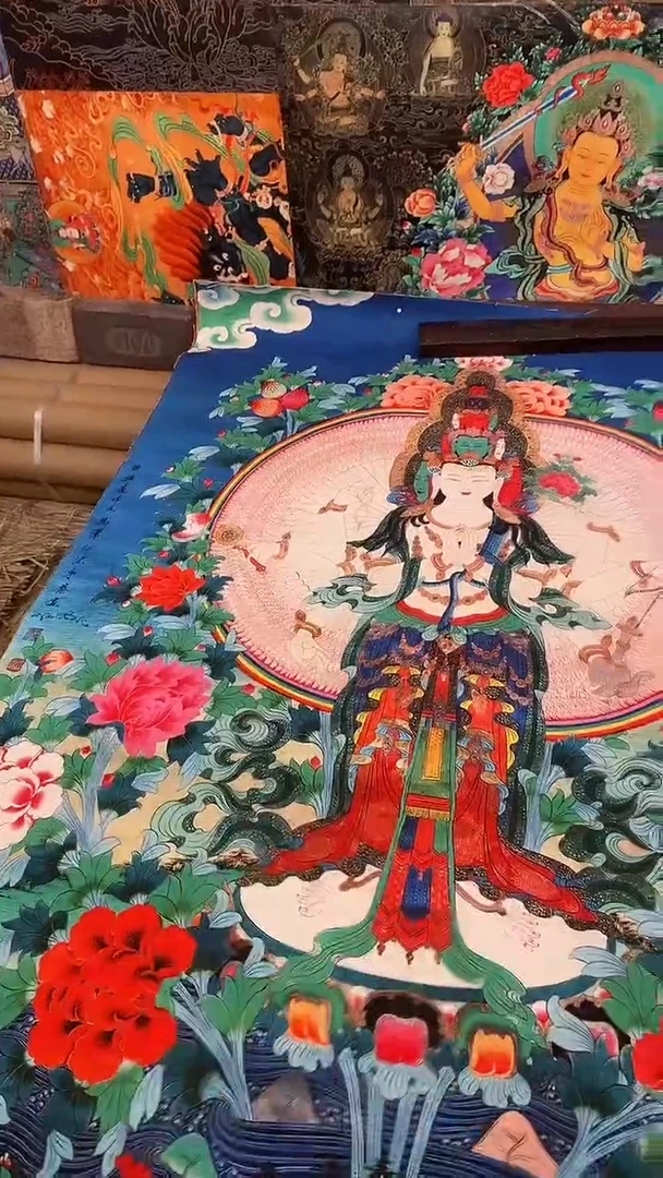 装裱画精美唐卡tk16085