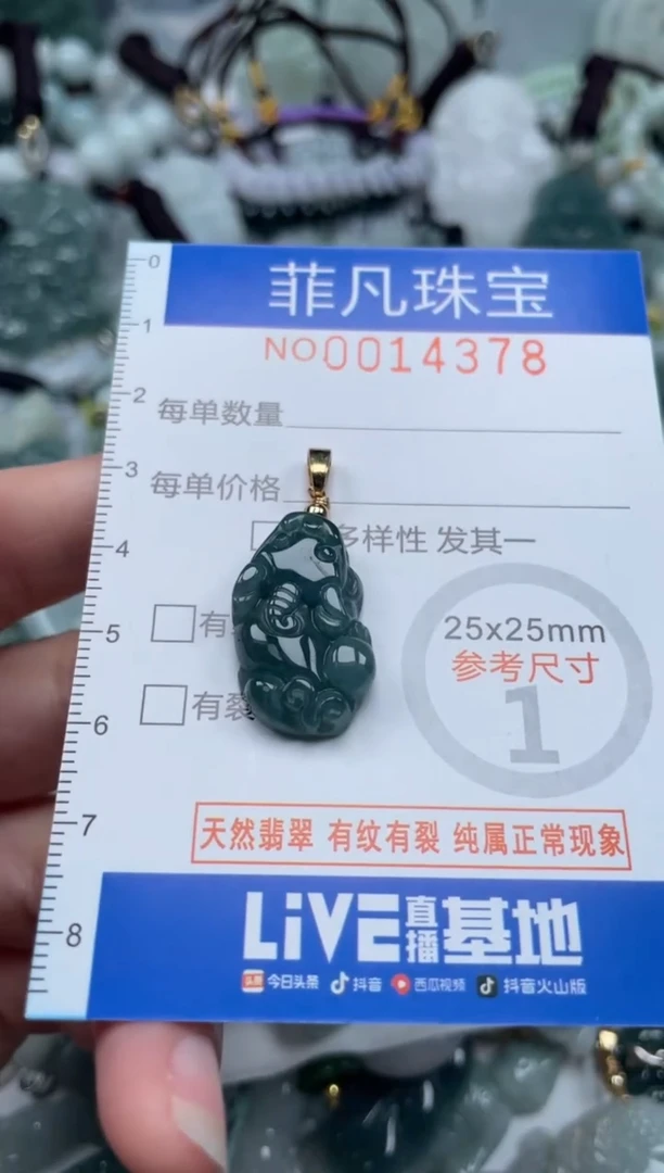 颈饰未镶嵌翡翠14378
