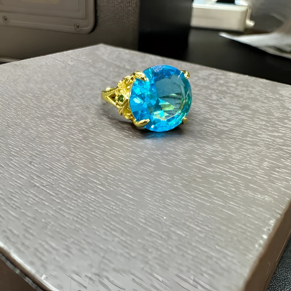 高定— 典藏海洋蓝色 轻奢精选戒指（Z002）