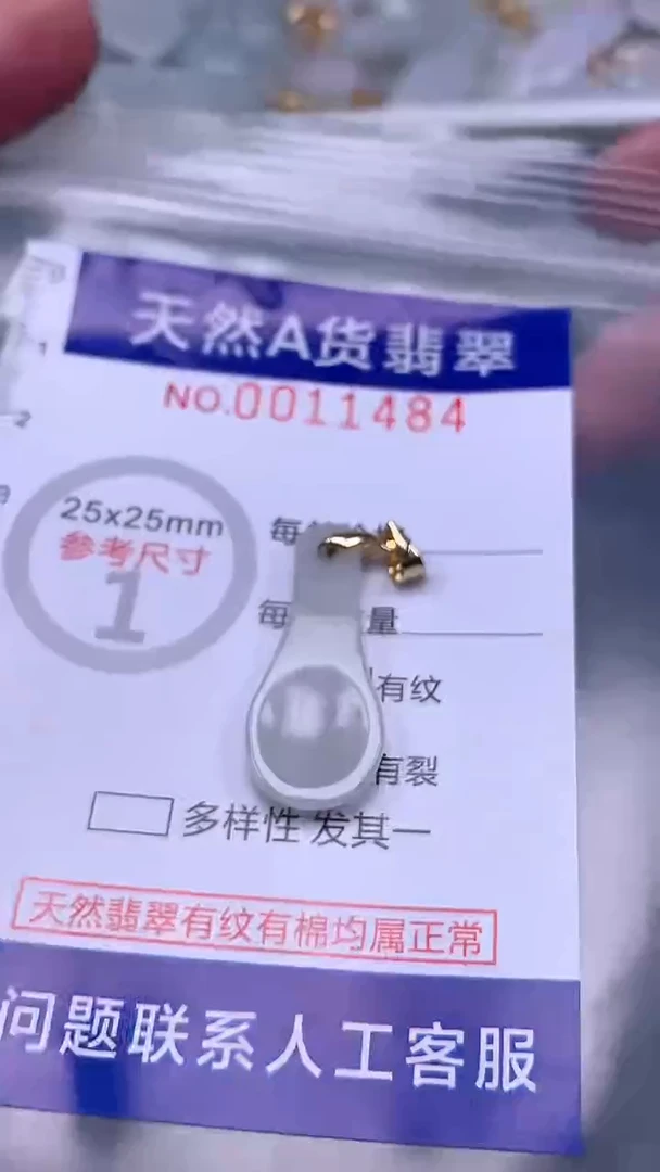 翡翠未镶嵌吊坠(不含链)1