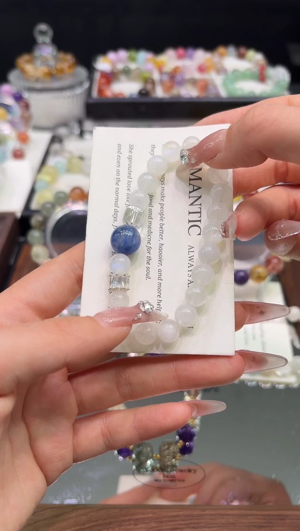 未镶嵌手链水晶白手串