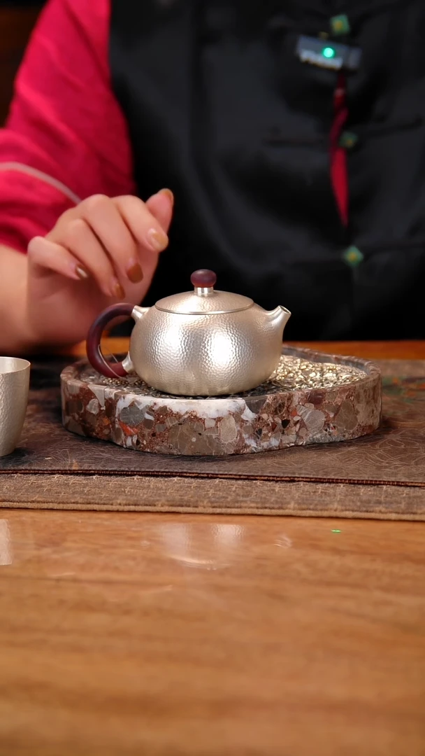 盛唐工坊 足银999 手工泡茶壶