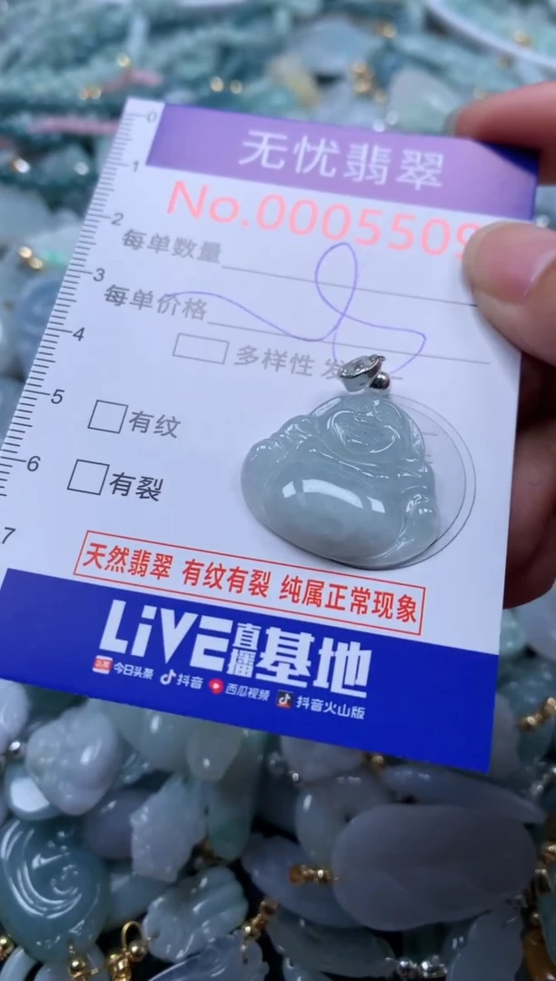 翡翠未镶嵌吊坠(不含链)5509