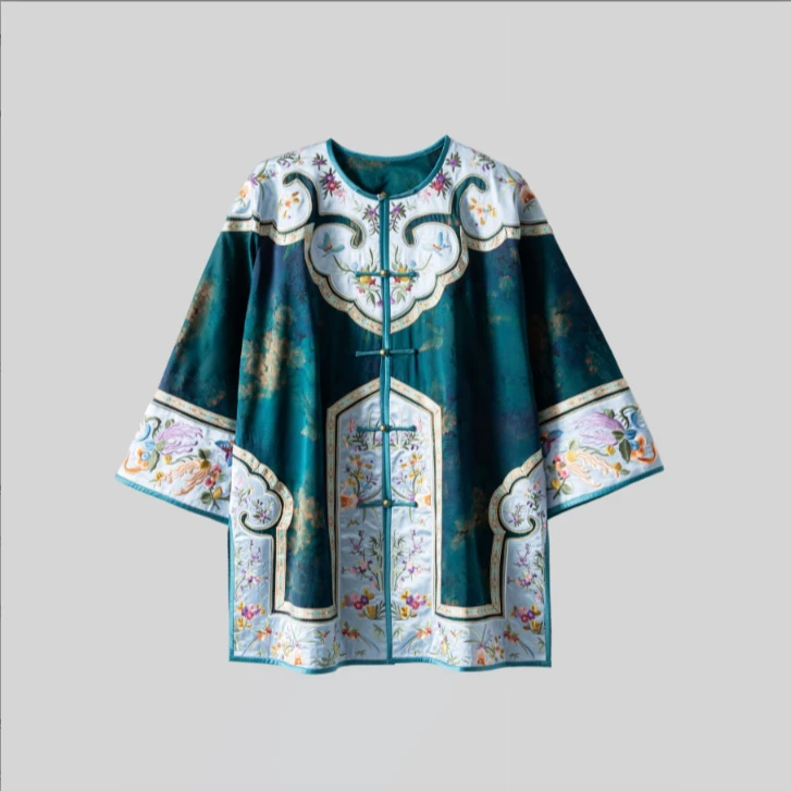 Y【美锦家】新中式国风新款高端中襟中国风外套唐装242429上衣