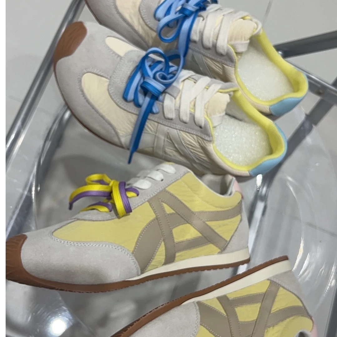 2025实体鞋店最新设计师超火爆真皮时尚网纱阿甘明星同款百搭鞋子