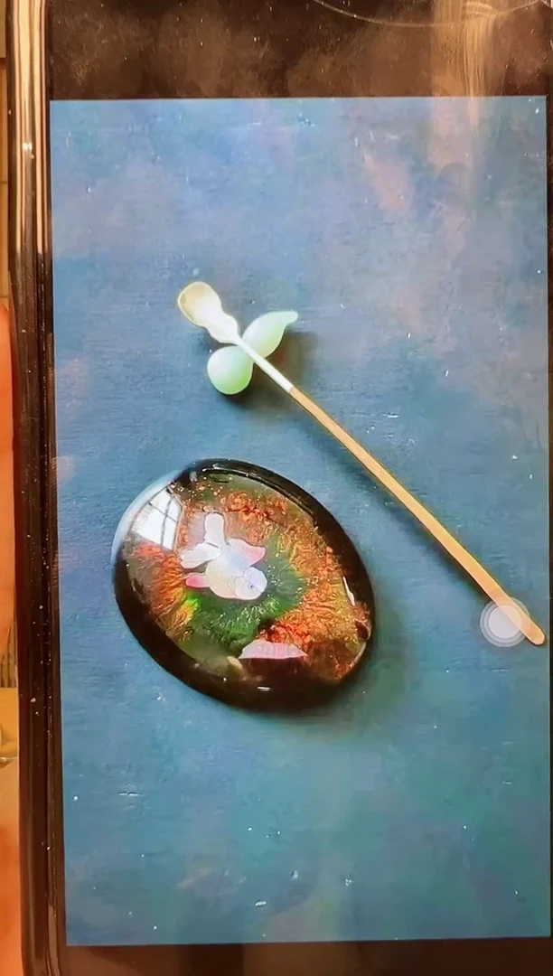 ?***～茶则大漆加福禄茶拨