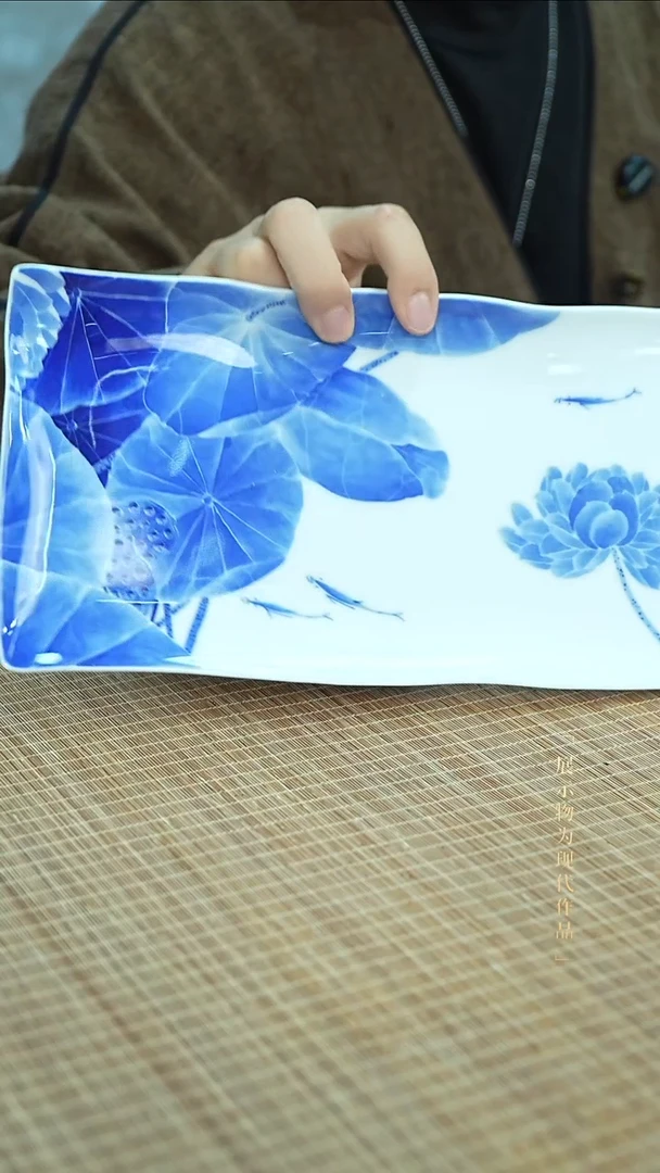 泥塑荷花盘