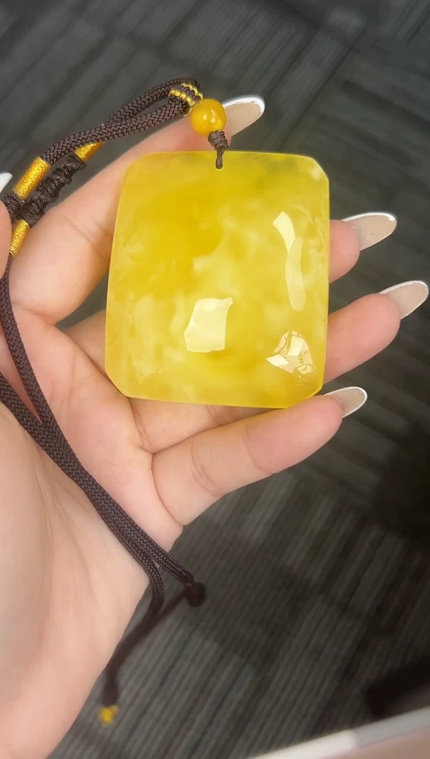 裸石琥珀未镶嵌琥珀蜜蜡吊坠
