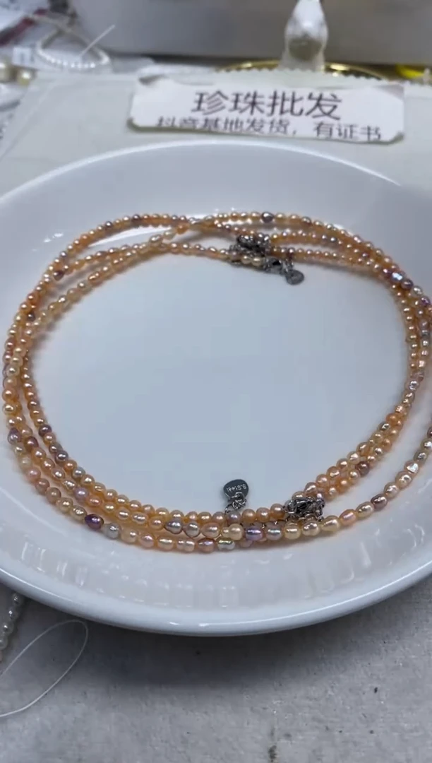 淡水珍珠未镶嵌颈饰糖果发3