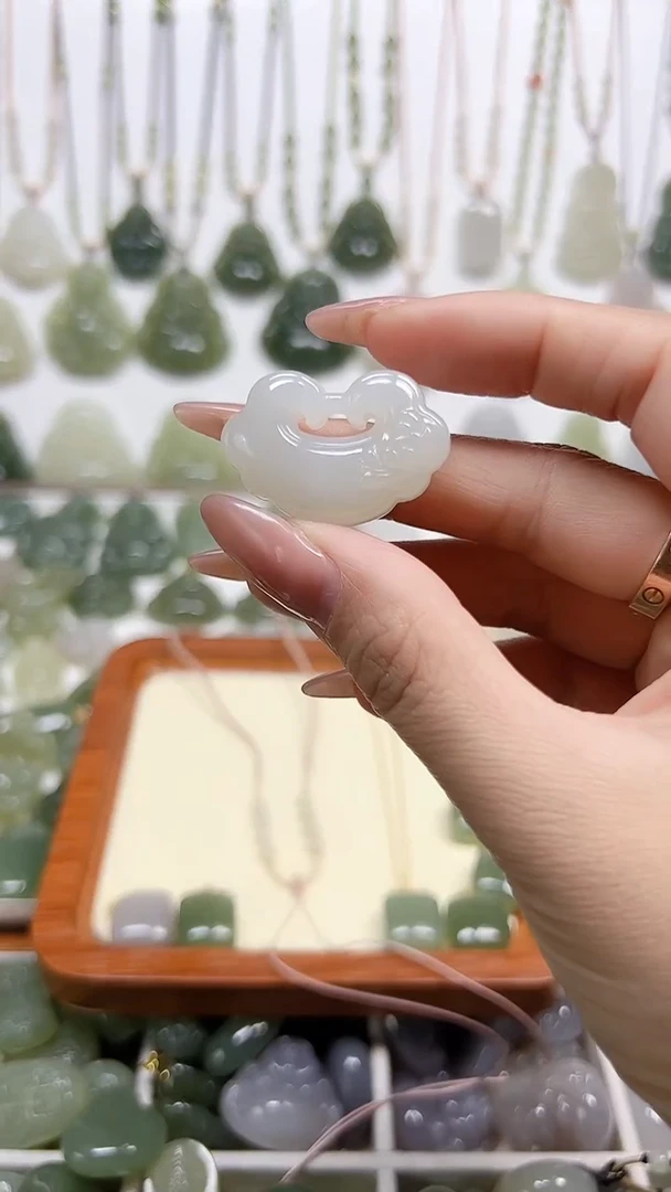 【闪购商品】和田玉颈饰未镶嵌平安锁吊坠