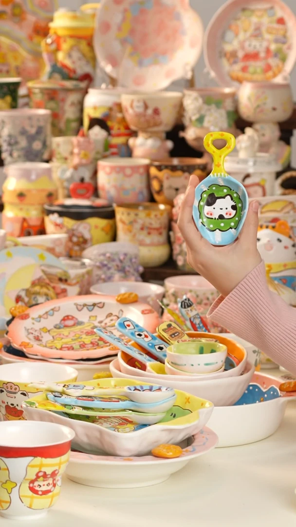 其他陶景德镇釉下彩手绘设计师款陶瓷