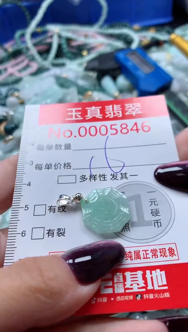 吊坠(不含链)未镶嵌翡翠5846