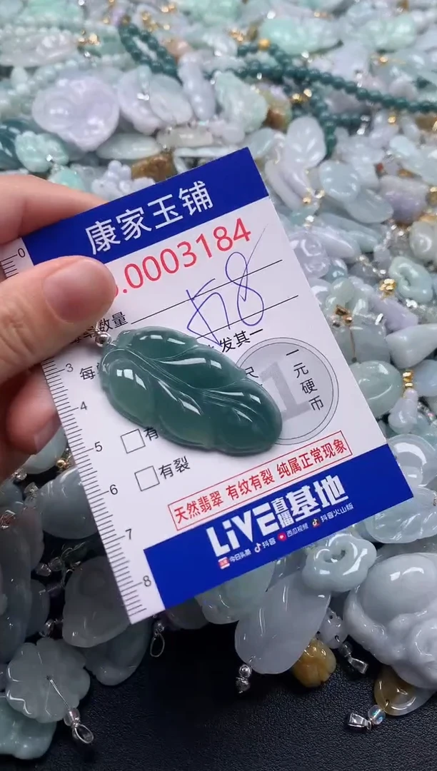吊坠(不含链)未镶嵌翡翠3185