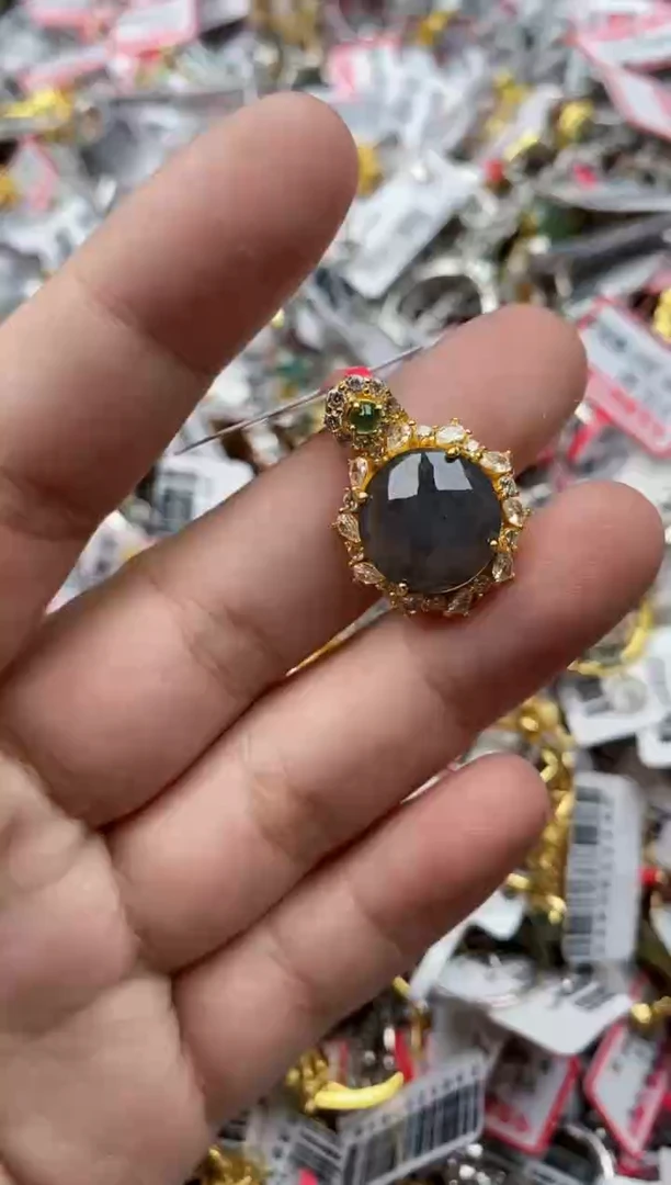 【闪购商品】翡翠戒指银S925镶嵌88888---4