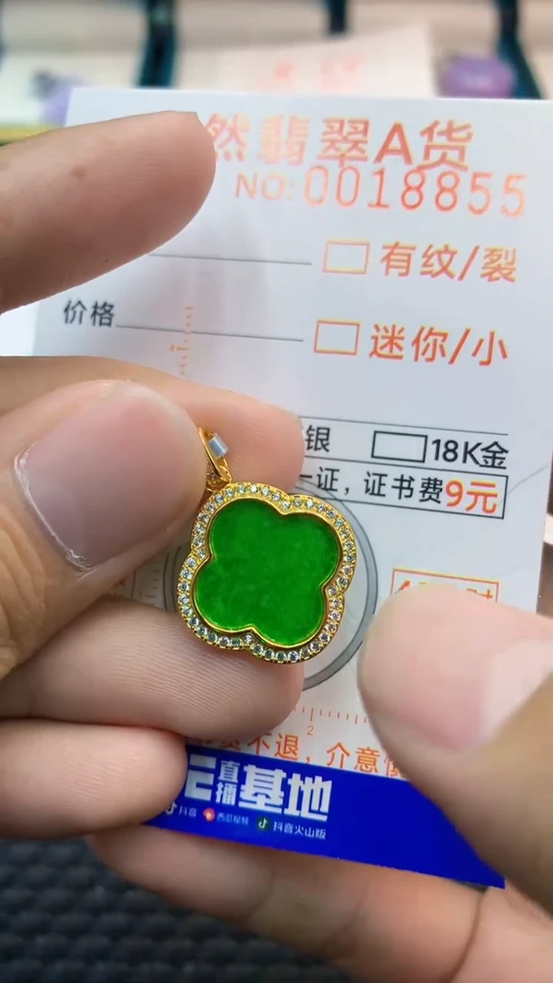 翡翠未镶嵌吊坠(不含链)             1