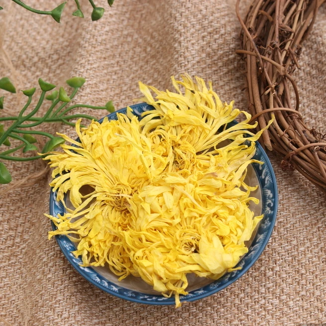 高山金丝黄菊一朵一杯泡水泡茶喝