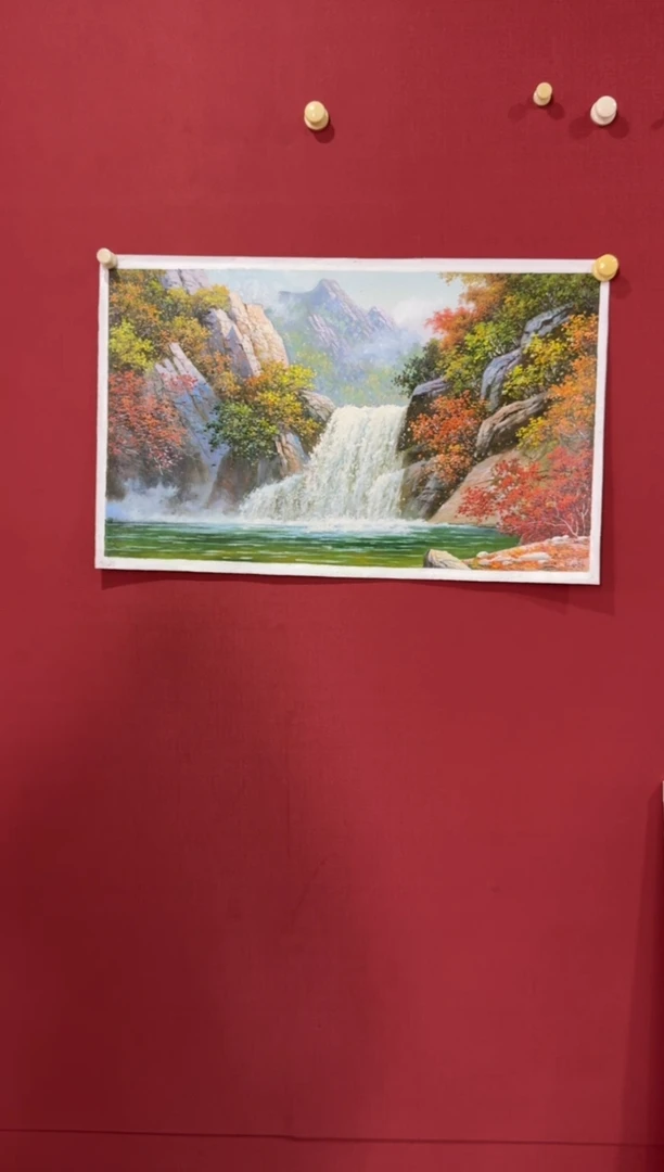 油画【原创·保真·带证书】朝鲜画家纯手绘油画作品--顺丰包邮--