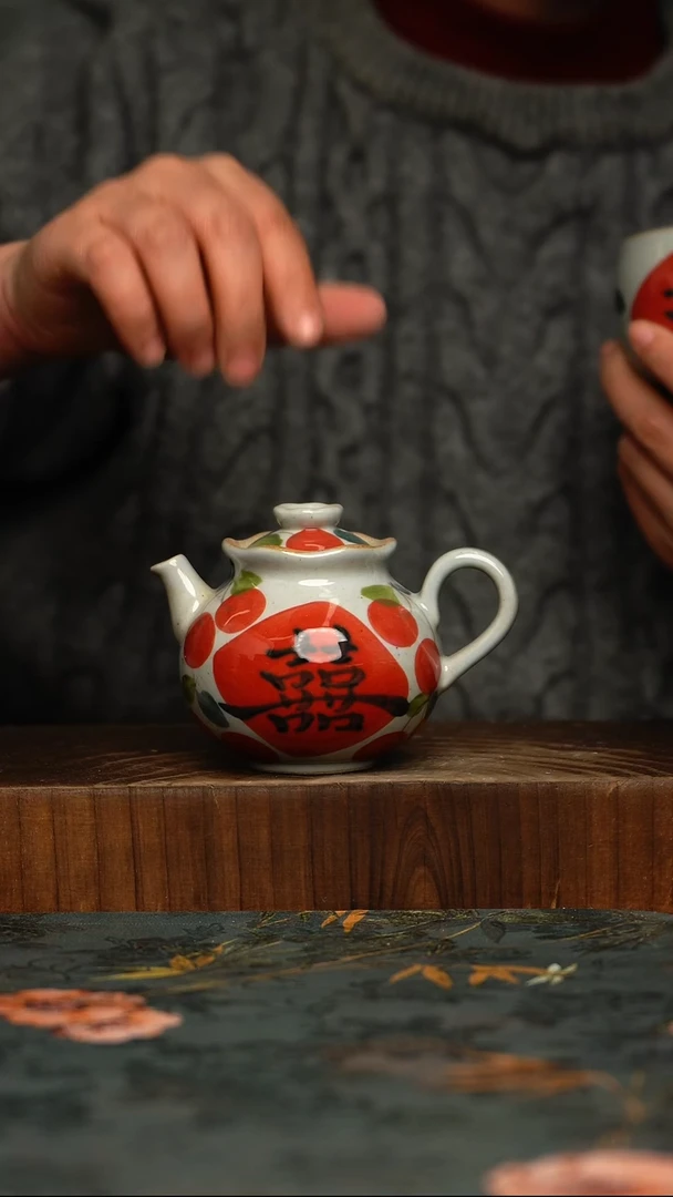 瓷片釉下彩手工手绘同款陶器