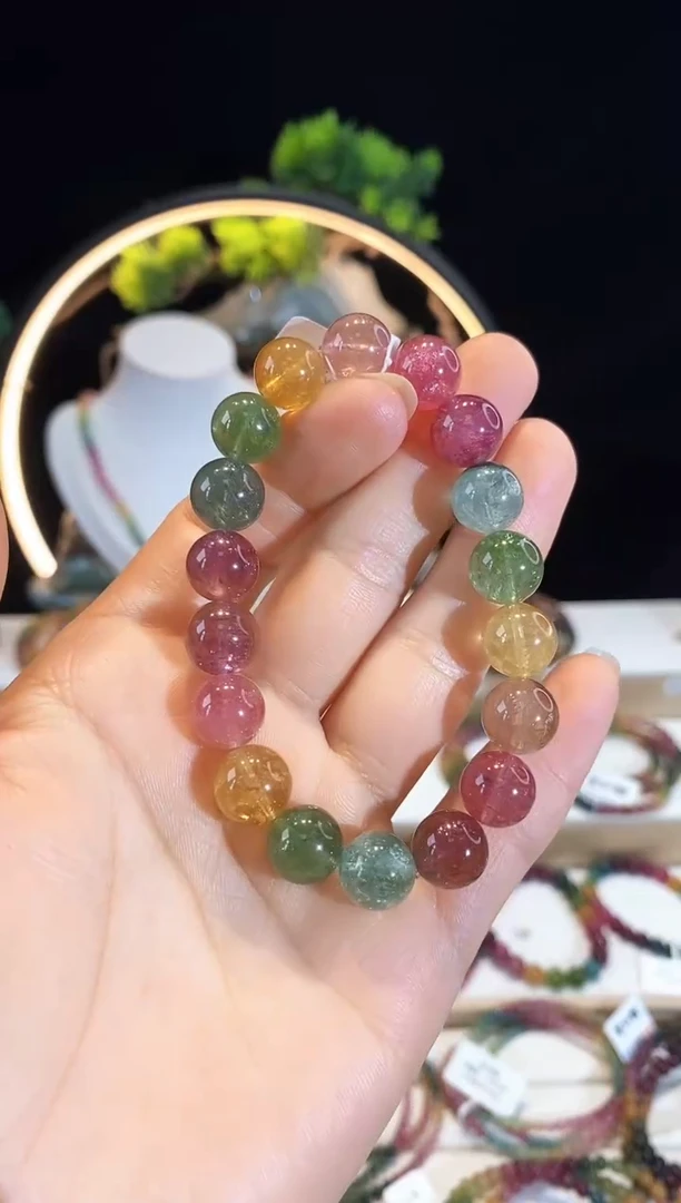 手串未镶嵌碧玺G2246素圈颜色微差