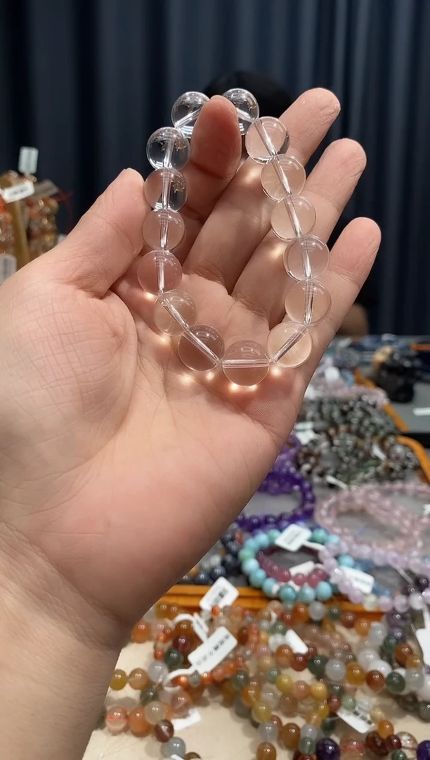 水晶手链未镶嵌！白水晶