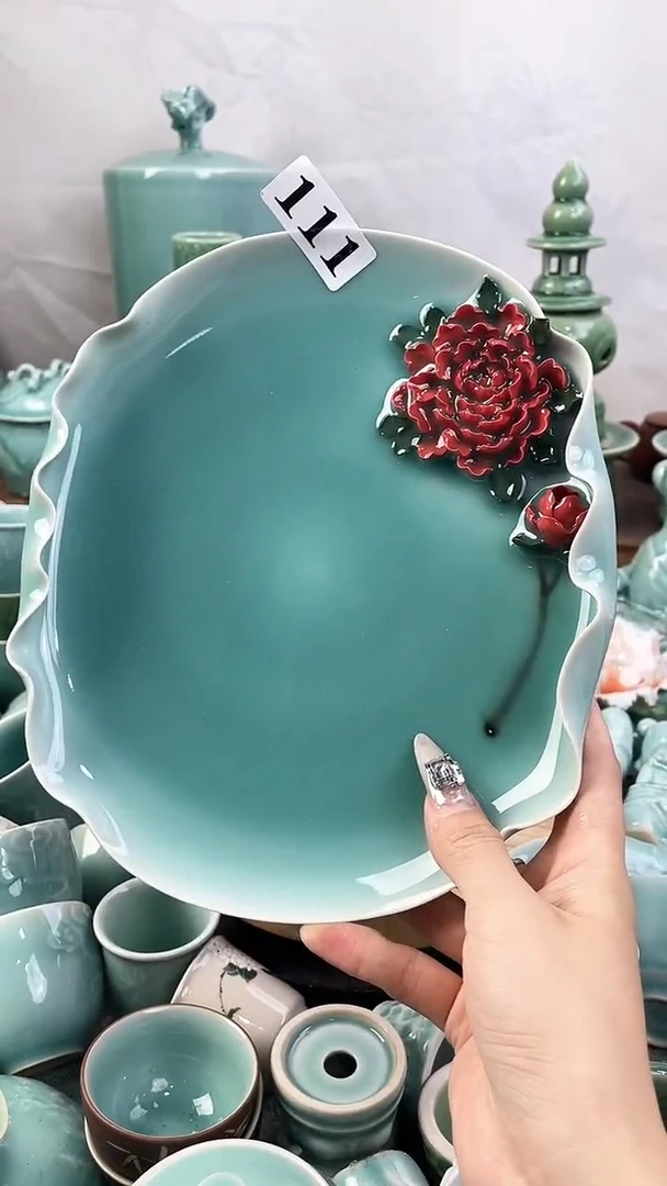 111特价福利 微瑕 慧仙青瓷