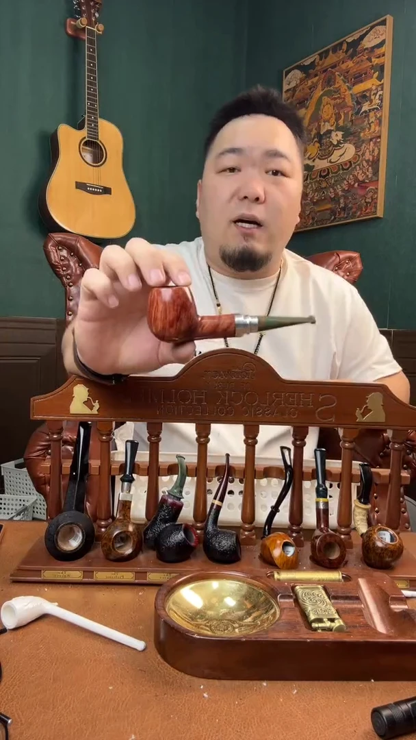 石楠木木雕款意大利进口石楠木烟斗