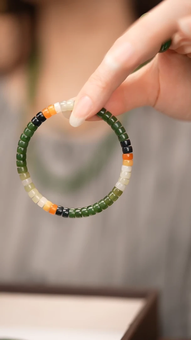 【闪购商品】和田玉手链未镶嵌4*6mm和田玉手链