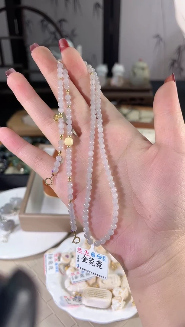 和田玉银S925镶嵌项链多样性发货其一