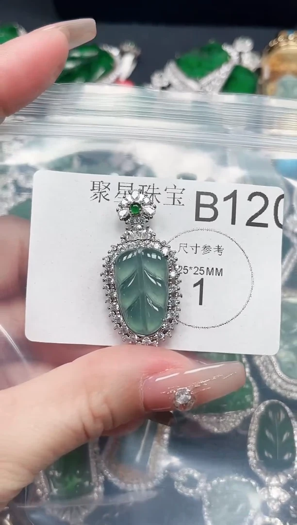 【闪购商品】翡翠颈饰未镶嵌赠皮绳120