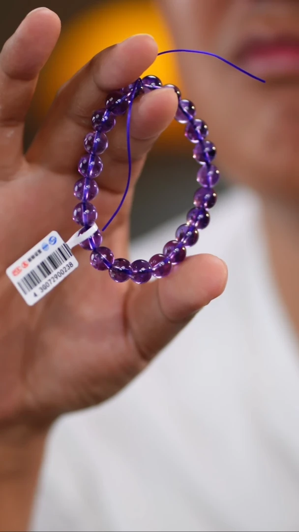 水晶手链未镶嵌紫 5562 8.5mm