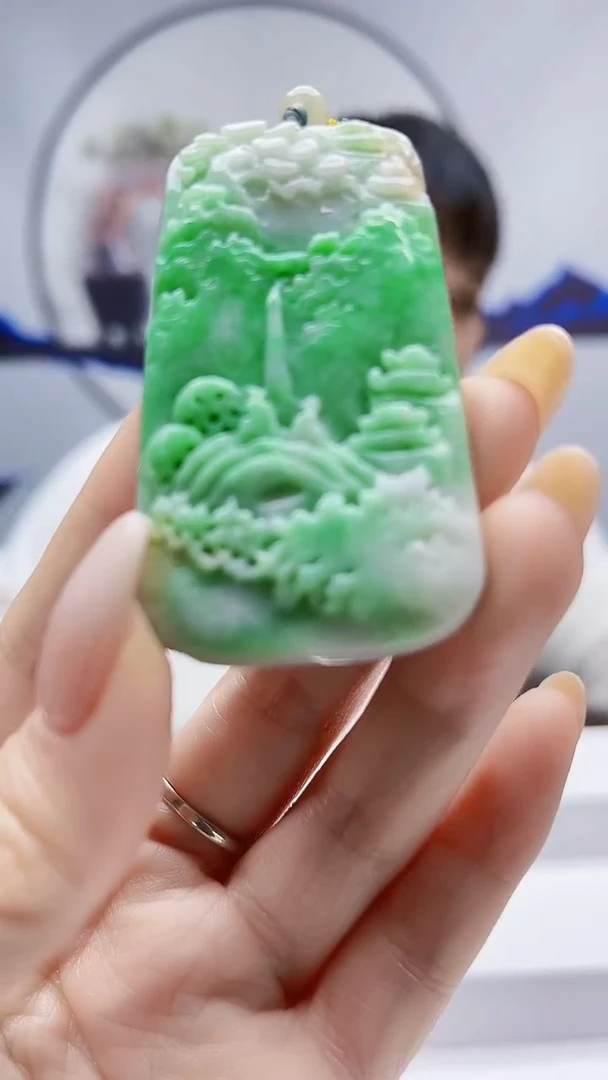 未镶嵌定制翡翠毛货挂件37