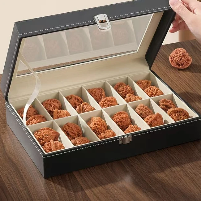 首饰盒/箱 文玩核桃收12格纳盒