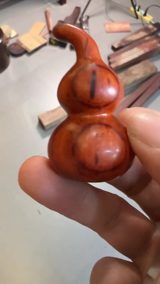 紫檀木类端景台印度小叶紫檀葫芦把件