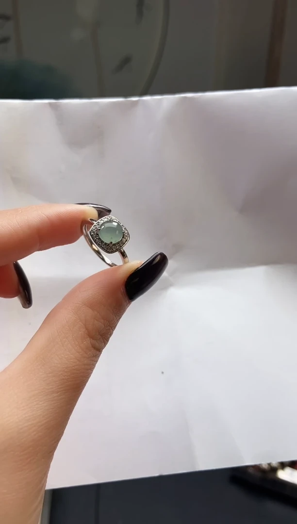 【闪购商品】翡翠戒指银S925镶嵌2403100359 CYX 翡翠戒指