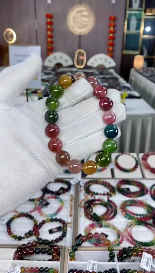 单圈手串12mm+未镶嵌碧玺（多样性发一条）xion