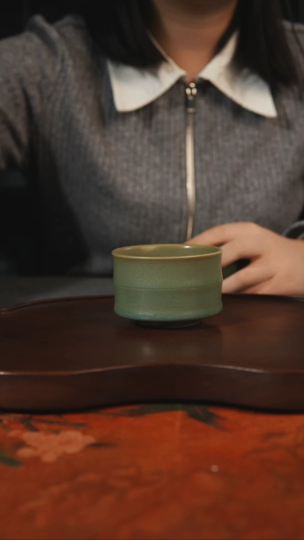 杯子瓷皓**空汝州原产地原矿仿古老釉q