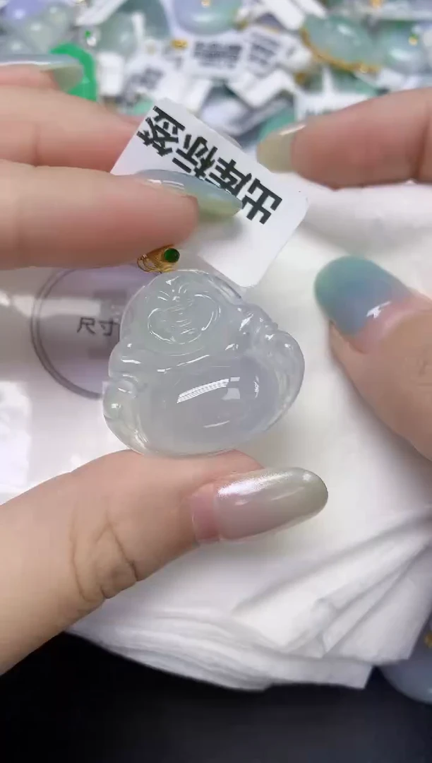 翡翠18K金镶嵌颈饰天然缅甸翡翠A货百元以上9元证书费自理