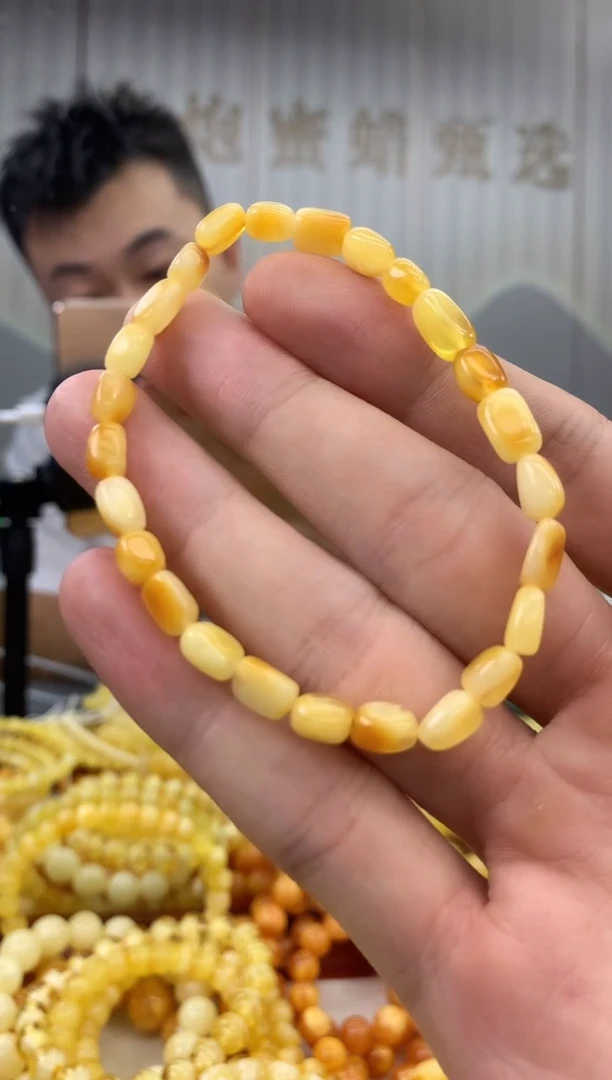 裸石琥珀未镶嵌无****5手串