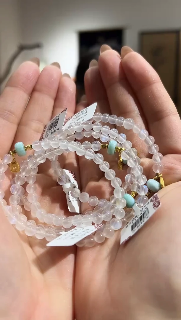 【闪购商品】月光石手串未镶嵌AS0311月光石手链多样性发其一