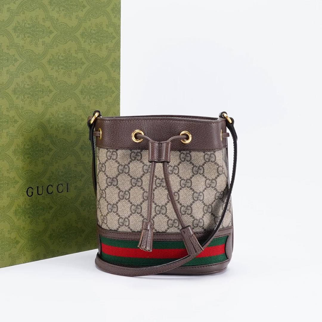 95新 GUCCI/古驰 【总仓】ophidia水桶nano老花包/BG22000942